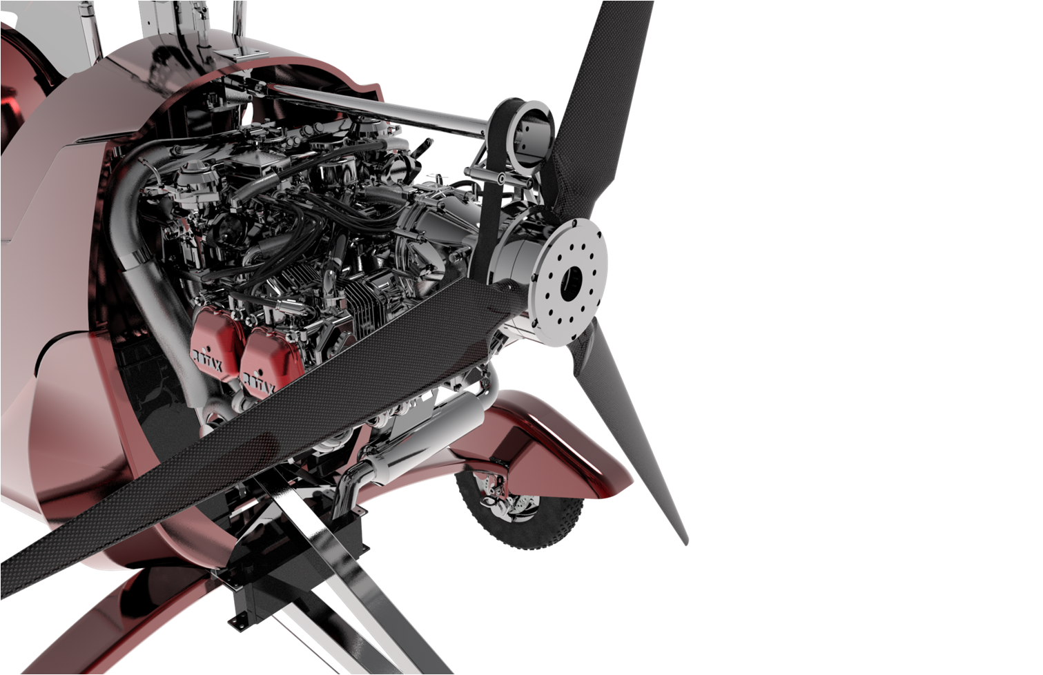 Carbon Fiber Propeller - Rodepolan Gyroplane